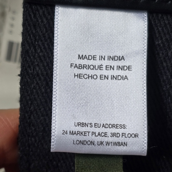 Anthropologie Black and White Beaded Chevron Shoulder Bag Strap - Picture 5 of 5